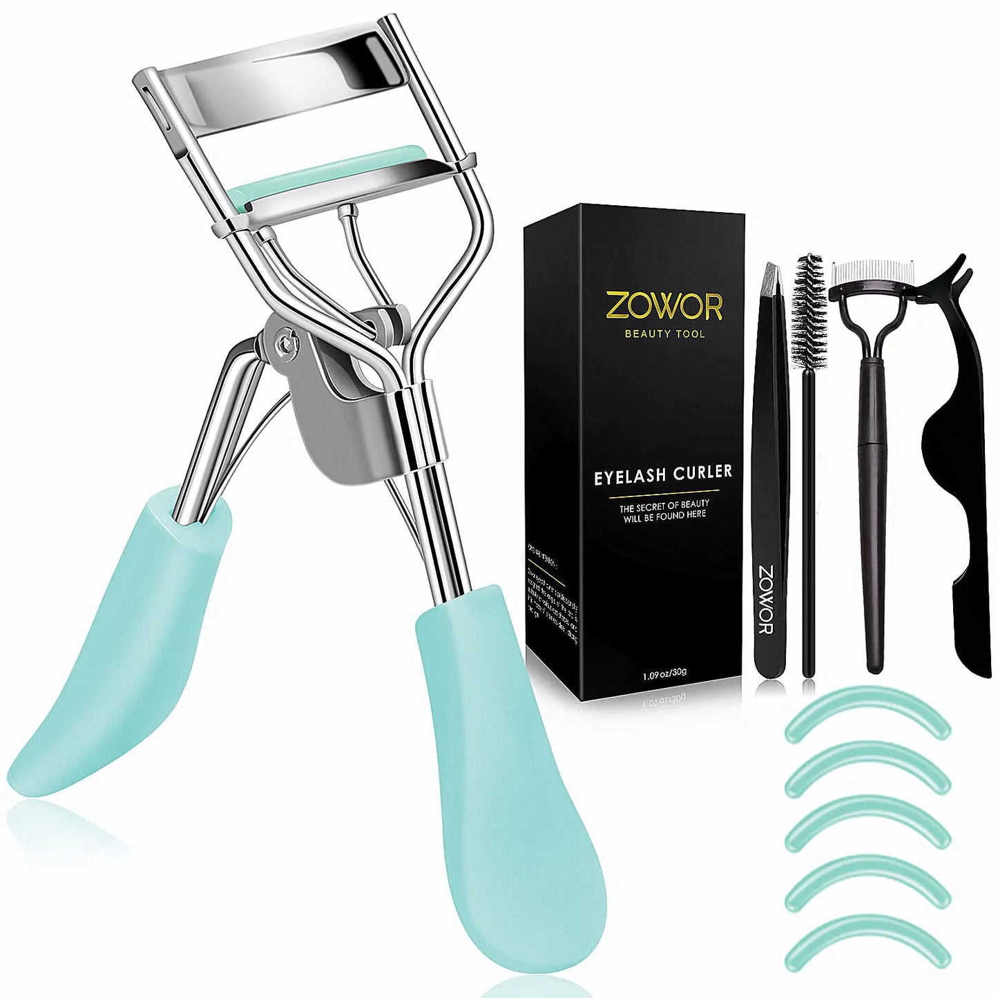 Eyelash Curler with Comb Brush