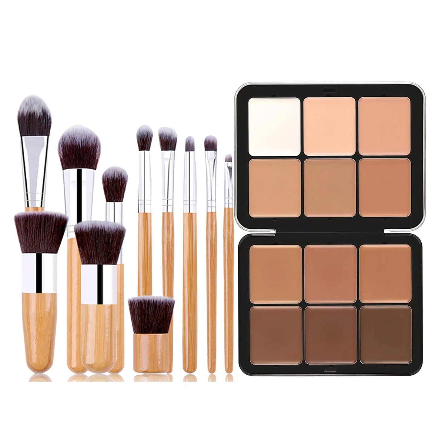 Professional Cream Contour Palette with Brush
