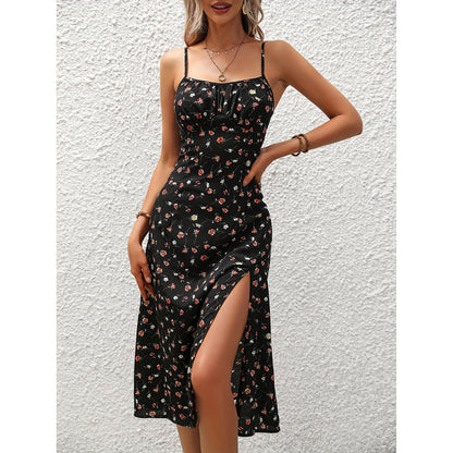Polka Dot Suspender Maxi Dress