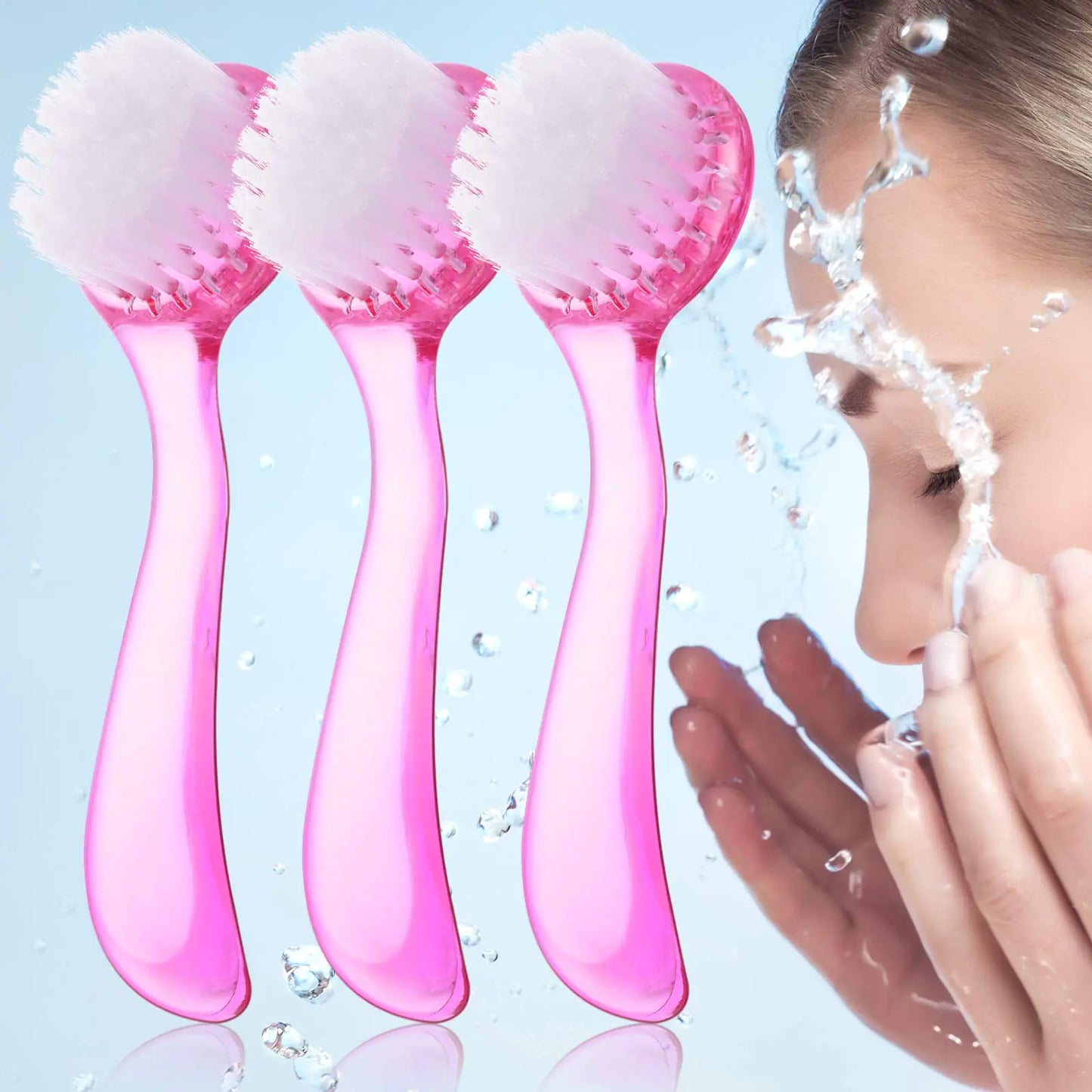 3-Piece Facial Cleansing Brush Set