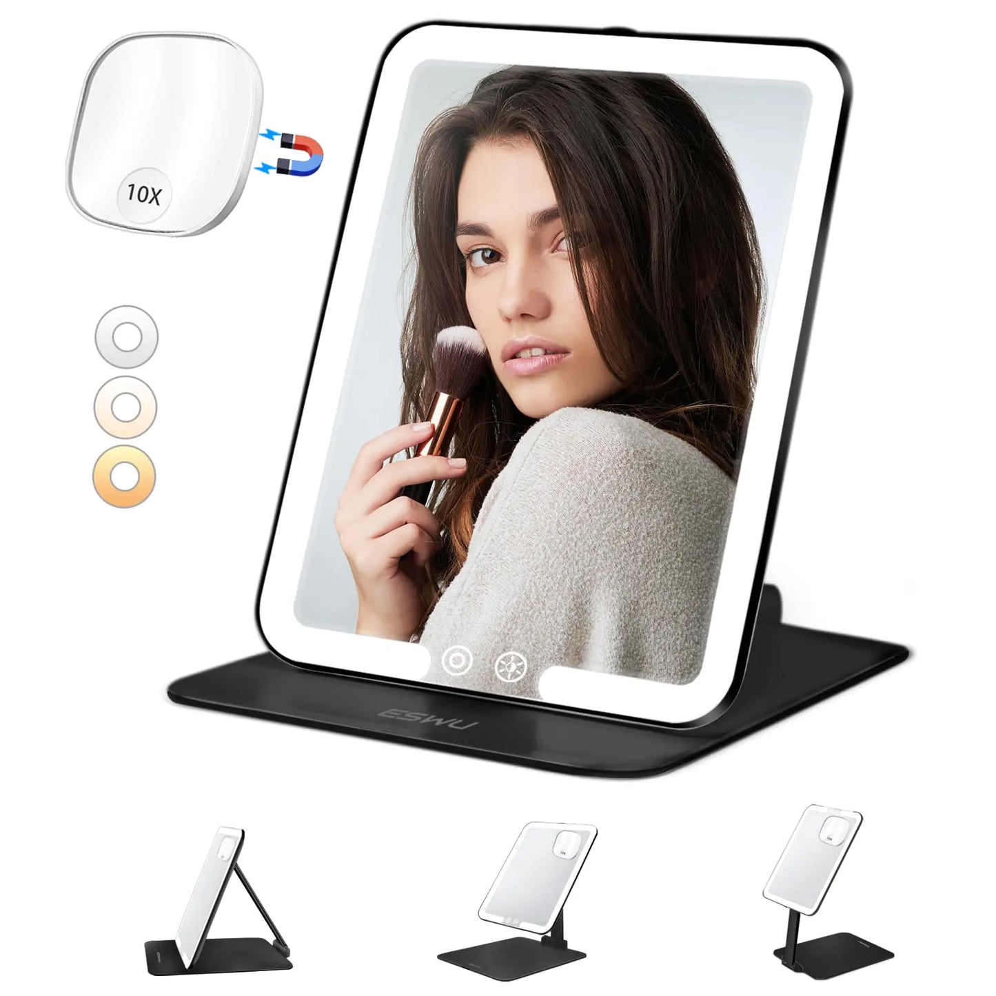 Travel Makeup Mirror with Lights